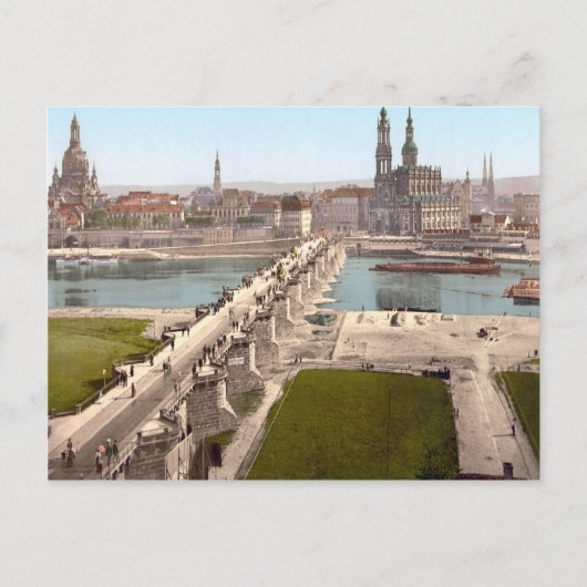 Altstadt Dresden in de 19e eeuw Briefkaart (Voorkant)