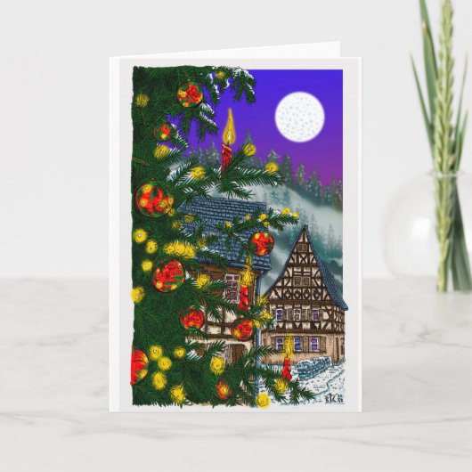 Altstadt Heppenheim Feestdagen Kaart (Voorkant)