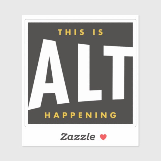 AltThusiast-sticker Sticker (Vel)