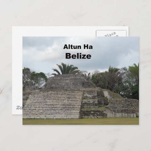 Altun Ha, Belize Briefkaart (Voorkant / Achterkant)