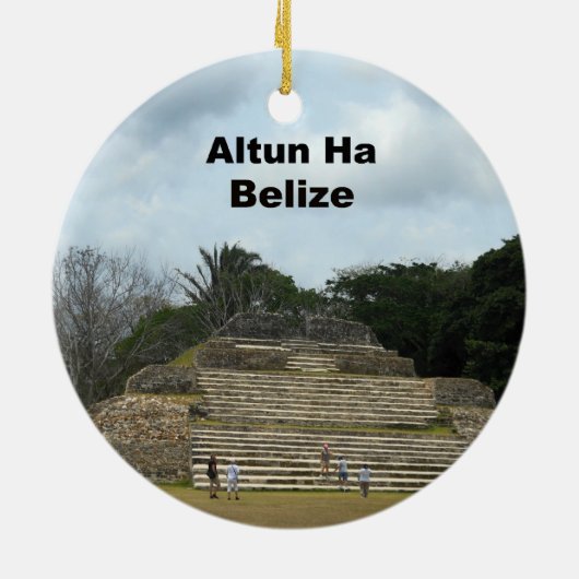 Altun Ha, Belize Keramisch Ornament (Achterkant)