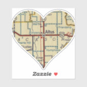 Altus OK Retro kaart Sticker (Vel)