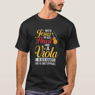 Altviool Instrument Muzieknoten Speler Les Beginne T-shirt
