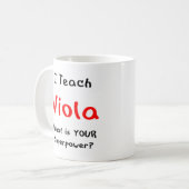 altviool lesgeven koffiemok (Voorkant links)