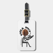 Altviool Noot Bagagelabel (Voorkant verticaal)