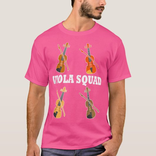 Altviool Squad Grappige Uitdrukking Orkest Altviol T-shirt (Voorkant)
