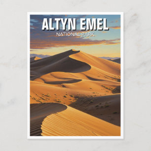 Altyn Emel Nationaal Park Kazachstan Reizen Briefkaart