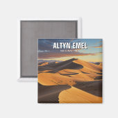 Altyn Emel Nationaal Park Kazachstan Reizen Magneet (Voorkant / Achterkant)
