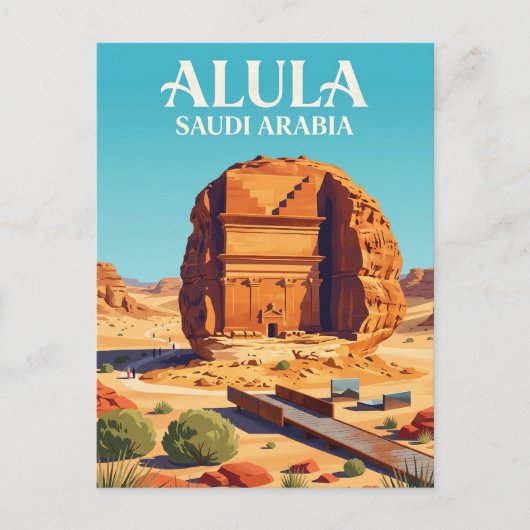 AlUla Saudi-Arabië Briefkaart (Voorkant)