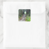 Alum Cave Trail: Elke wandeling met natuur.. John Vierkante Sticker (Tas)