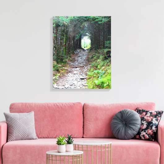 Alum Cave Trail op Mt. LeConte Canvas Afdruk (Insitu (Woonkamer))