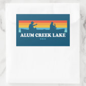 Alum Creek Lake Ohio Canoe Rechthoekige Sticker (Tas)