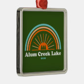 Alum Creek Lake Rainbow Metalen Ornament (Rechts)