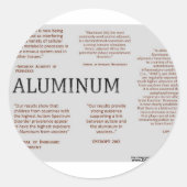 Aluminium1.png Ronde Sticker (Voorkant)
