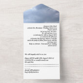 aluminium 10th wedding anniversary invitation   all in one uitnodiging (Binnen)