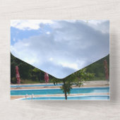 aluminium 10th wedding anniversary invitation   all in one uitnodiging (Achterkant)