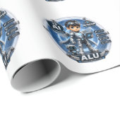 Aluminium ATOMIVRA VERJAARDAG Cadeaupapier (Rol Hoek)