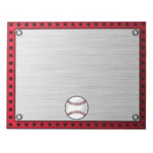 Aluminium blikvanger notitieblok (Voorkant)