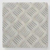 Aluminium Bord Diamantpatroon Stenen Onderzetter (Voorkant)