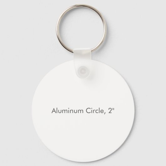 Aluminium Cirkel, 2" Sleutelhanger (Voorkant)