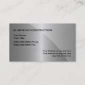 Aluminium constructie Visitekaartjes (Voorkant)