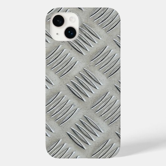 Aluminium Diamant Patroon Case-Mate iPhone Case (Achterkant)
