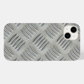 Aluminium Diamant Patroon Case-Mate iPhone Case (Achterkant (horizontaal))