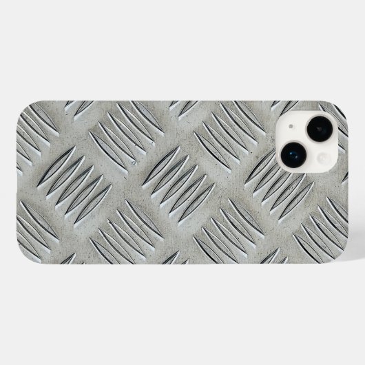 Aluminium Diamant Patroon Case-Mate iPhone Case (Achterkant (horizontaal))