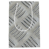 Aluminium Diamant Patroon Medium Cadeauzakje (Voorkant)