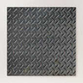 Aluminium Donker: Rhombus Shape Design Legpuzzel (Horizontaal)