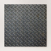 Aluminium Donker: Rhombus Shape Design Legpuzzel (Verticaal)