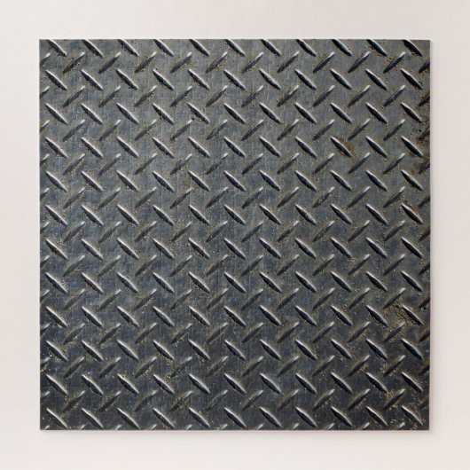 Aluminium Donker: Rhombus Shape Design Legpuzzel (Verticaal)