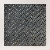 Aluminium Donker: Rhombus Shape Design Legpuzzel (Horizontaal)