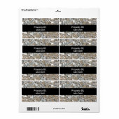 Aluminium, fijngemaakt etiket (Full Sheet)