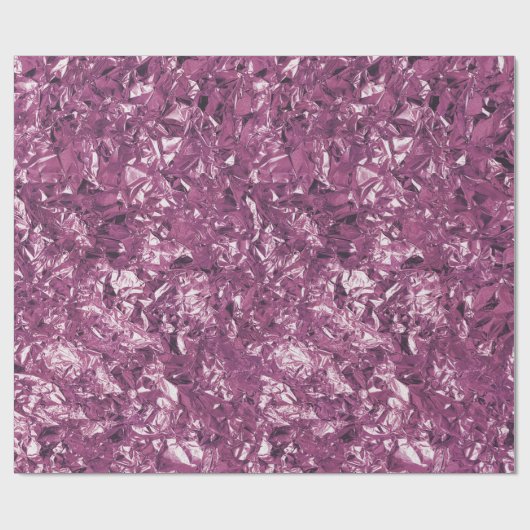 Aluminium Folie Amethist Plum Metallic Kreukvrij Cadeaupapier (Vlak)