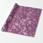 Aluminium Folie Amethist Plum Metallic Kreukvrij Cadeaupapier (Uitgerold)