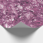 Aluminium Folie Amethist Plum Metallic Kreukvrij Cadeaupapier (Hoek)