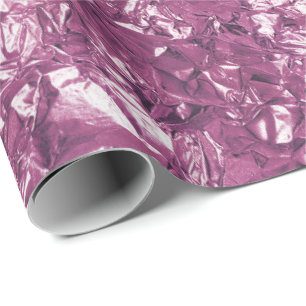 Aluminium Folie Amethist Plum Metallic Kreukvrij Cadeaupapier