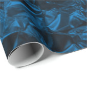 Aluminium Folie design in blauw Cadeaupapier (Rol Hoek)