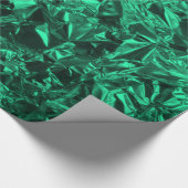Aluminium Folie Design in Blauwgroen Cadeaupapier (Hoek)