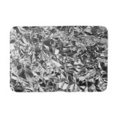 Aluminium Folie Design Silver Color Badmat (Voorkant)