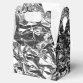 Aluminium Folie Design Silver Color Bedankdoosjes (Geopend)