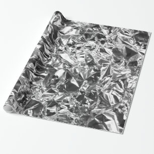 Aluminium Folie Design Silver Color Cadeaupapier