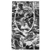 Aluminium Folie Design Silver Color Klein Cadeauzakje (Voorkant)