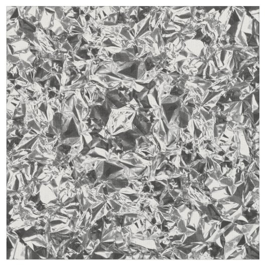Aluminium Folie Design Silver Color Stof (Close Up)