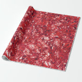 Aluminium Folie Rood vivid Metaalbesproeid Cadeaupapier (Uitgerold)