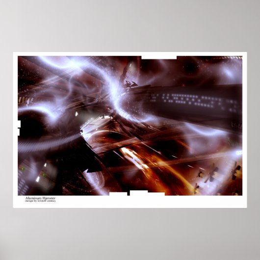 Aluminium Hamster Poster (Voorkant)