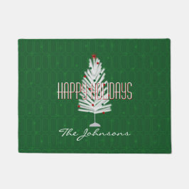 Aluminium kerst met kerstbomen deurmat