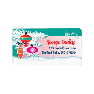 Aluminium Kerstboom Retour Adres Labels 3