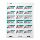 Aluminium Kerstboom Retour Adres Labels 3 (Full Sheet)